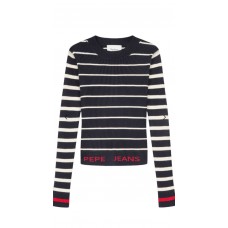 PEPE JEANS WINFREY PG701093-594 ΠΑΙΔΙΚΟ ΠΛΕΚΤΟ ΠΟΥΛΟΒΕΡ ΡΙΓΕ ΚΟΡΙΤΣΙ  ΜΠΛΕ